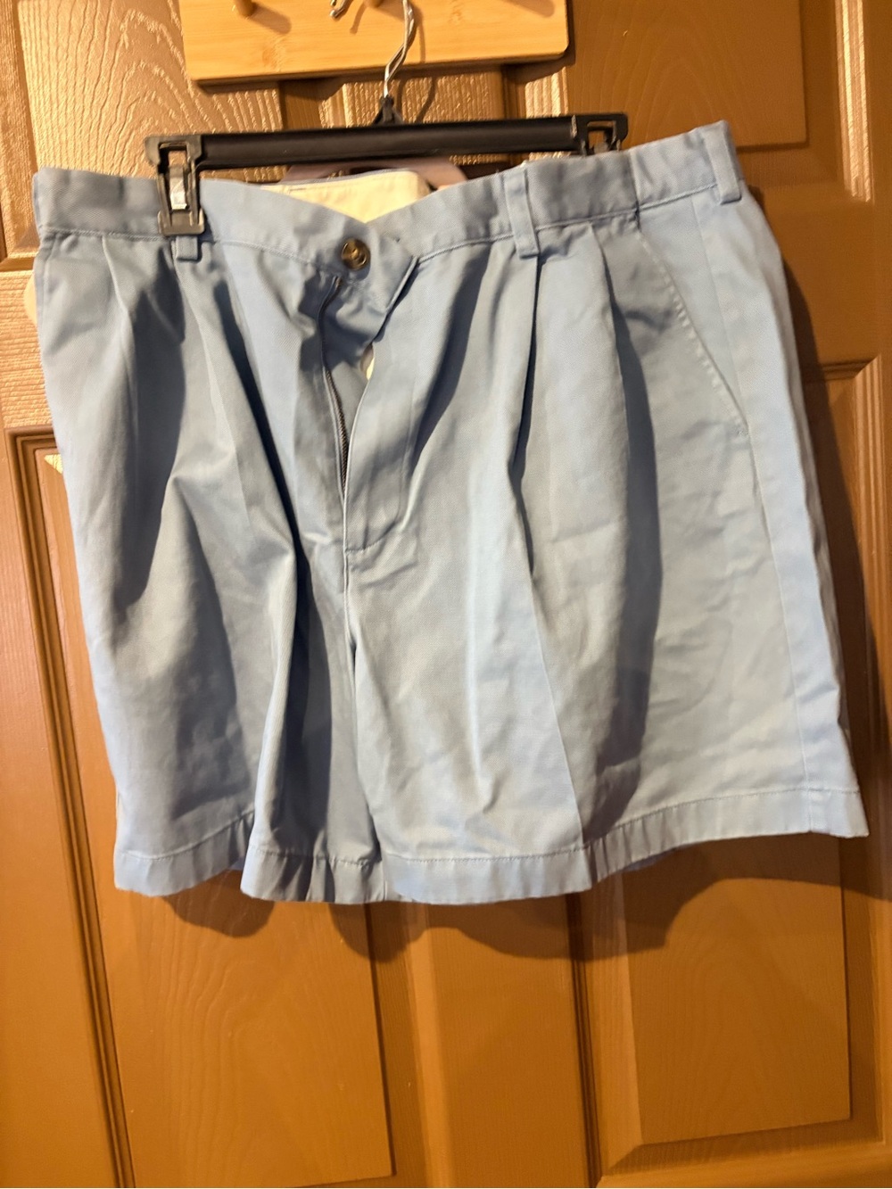 L.L. Bean Light Blue Men's Flat Front Shorts